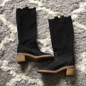 Marc by Marc Jacobs black suede boots